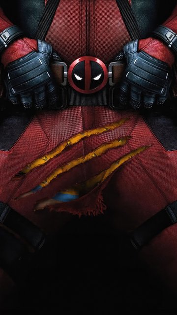 Deadpool with Wolverine underpants - Wallpapers for Nokia, Samsung in 360x640 resolution