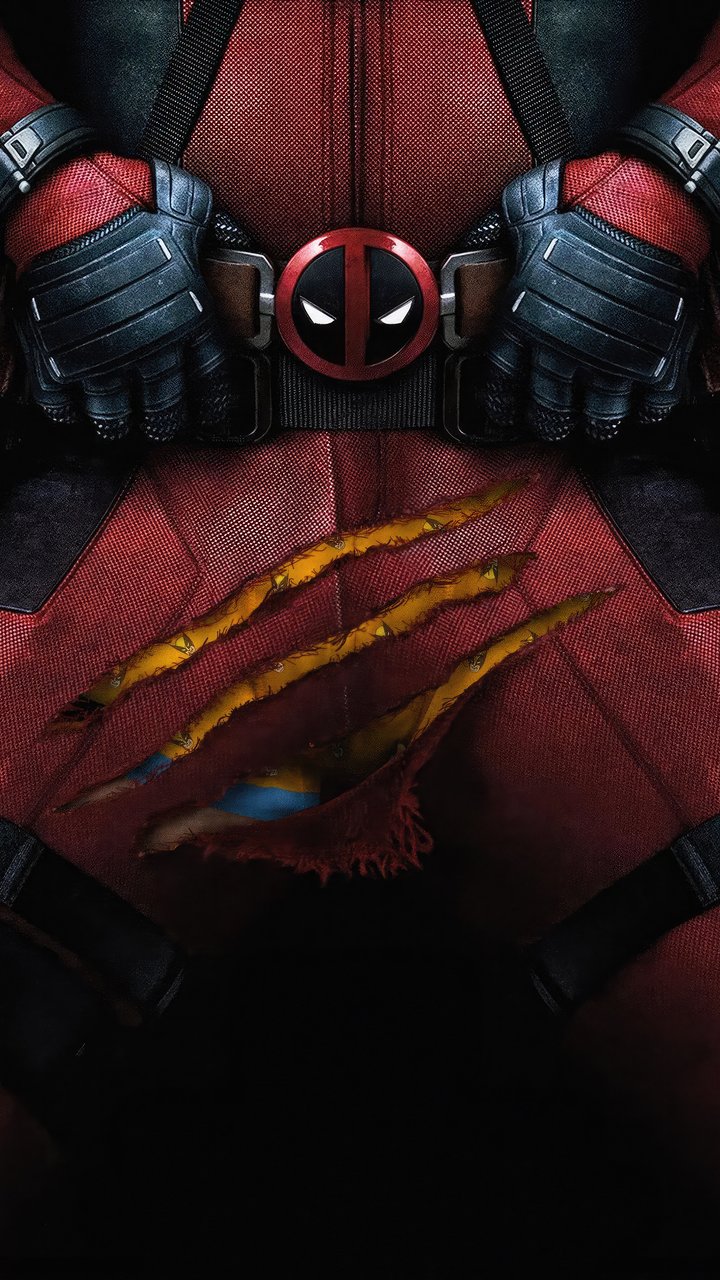 Deadpool with Wolverine underpants - Wallpapers for Samsung/LG in 720x1280 resolution