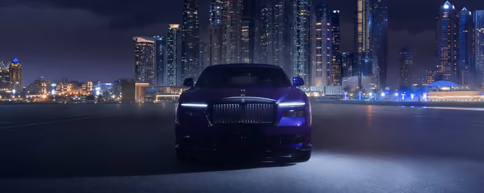 UltraWide 21:9 wallpapers (2560x1080): Rolls-Royce Spectre, coupe, night, Spirit of Ecstasy