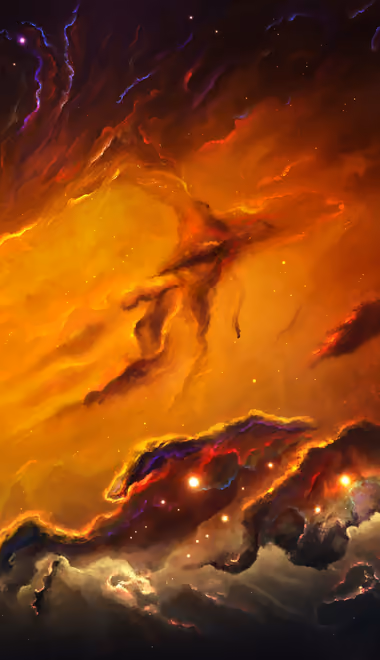 Cluster Wallpapers for Samsung Galaxy Z Fold4/Z Fold5/Z Fold6 (1812x2176): nebula, clouds, stars, light