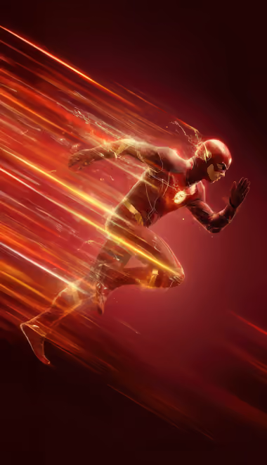 Vibrance Wallpapers for iPhone 11 Pro Max (1242x2688): DC Comics, Flash, light trails, speed