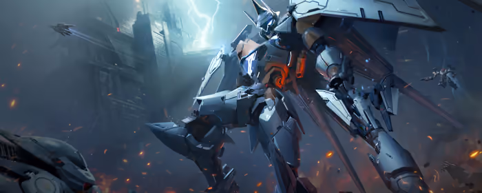 Обои игры: Mecha Break, робот, постапокалипсис, молния