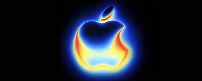 UltraWide 32:9 обои (5120x1440): Apple Inc, логотип, событие, стекло