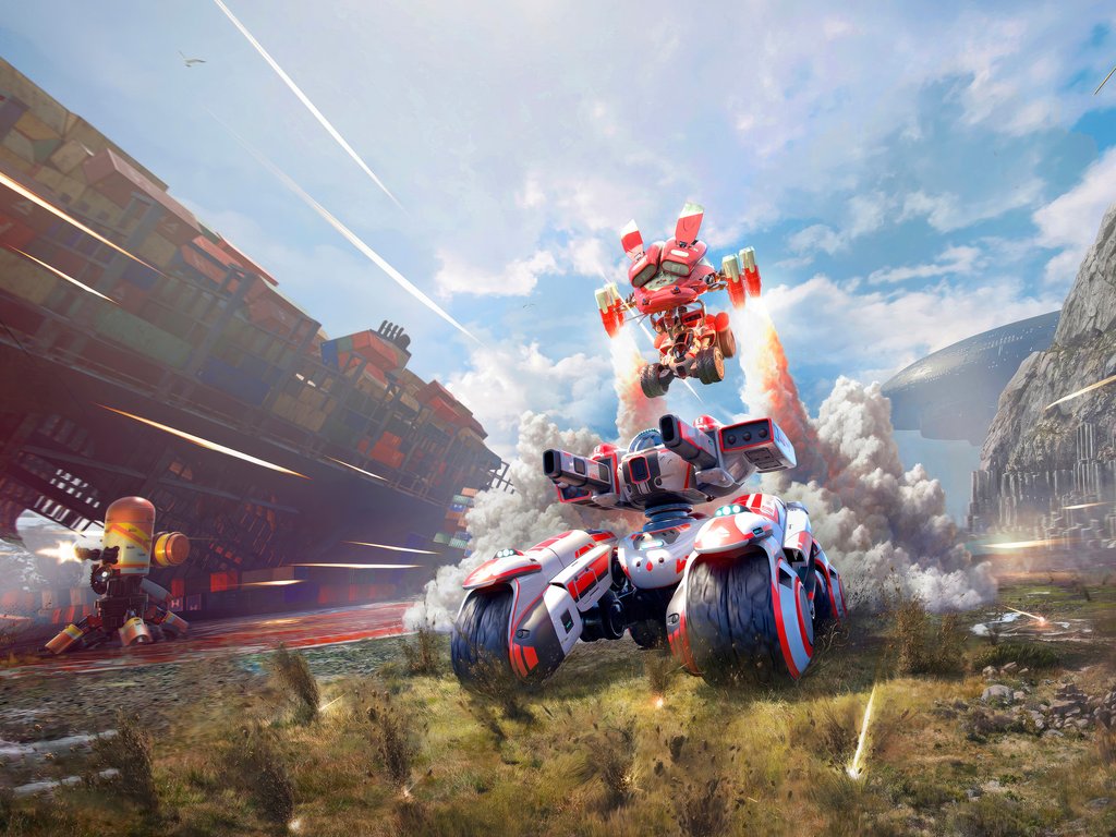 Robot Battle in Switchblade - XVGA wallpapers in 1024x768 resolution