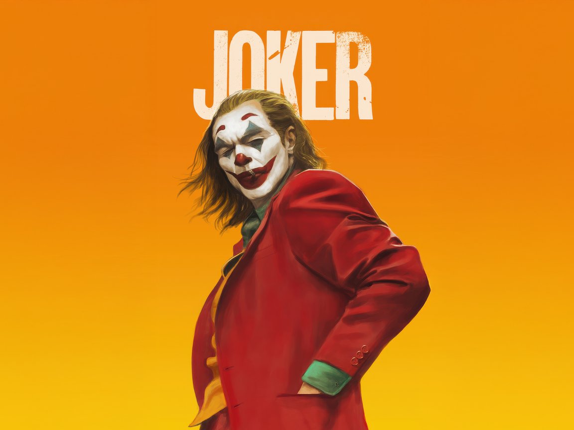 The Joker in the red jacket - XGA+ wallpapers in 1152x864 resolution