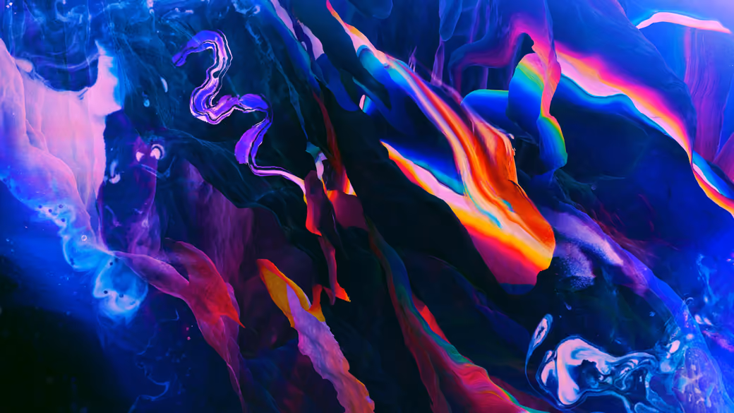 Liquid fluids with a rainbow - Wallpapers for Samsung, HTC, Sony in 540x960 resolution