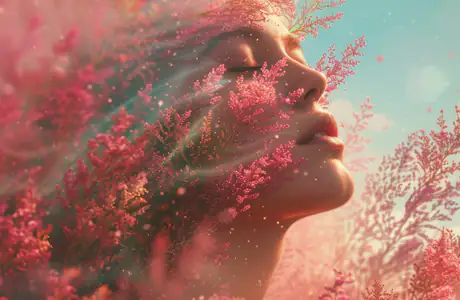 5K harmony wallpapers (5120x2880): girl, flowers, field, relax