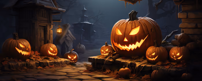 UltraWide 21:9 wallpapers (2560x1080): Halloween, autumn, jack-o-lantern, pumpkin