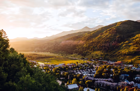 Cities wallpapers: valley, town, countryside, mountains