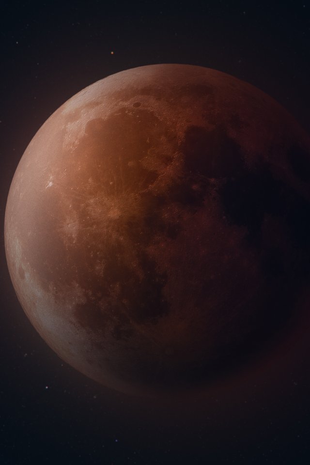 Кровавая луна - Обои для iPhone 4/4S в разрешении 640x960