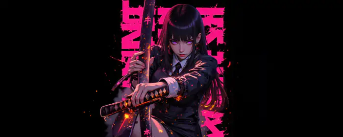 5K2K UltraWide 21:9 wallpapers (5120x2160): girl, pink eyes, katana, dress