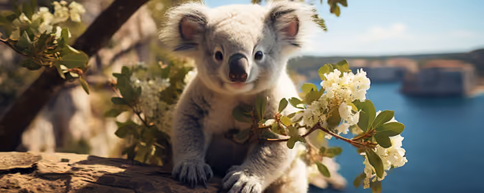 UltraWide 32:9 Koala wallpapers (3840x1080): koala, cute animals, Australia, wildlife