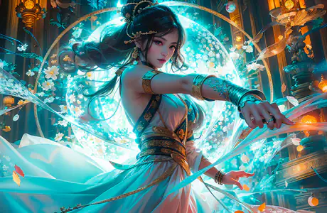 WSXGA+ wallpapers (1680x1050): anime girl, magic, princess, dance