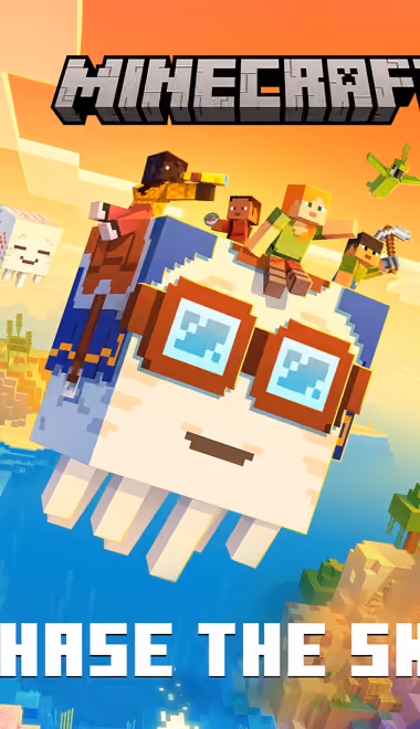Обои для Samsung Galaxy A03s, Xiaomi Redmi 7A, POCO C3 (720x1440): Minecraft, пейзаж, водопад, постер