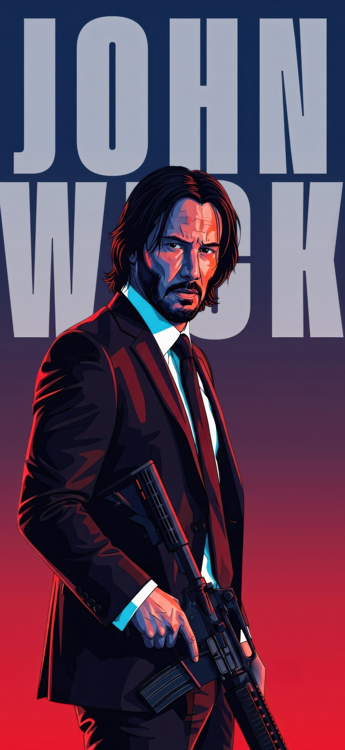 John Wick Holding Rifle - Wallpapers for iPhone 14 Pro/15 Pro in 1179x2556 resolution
