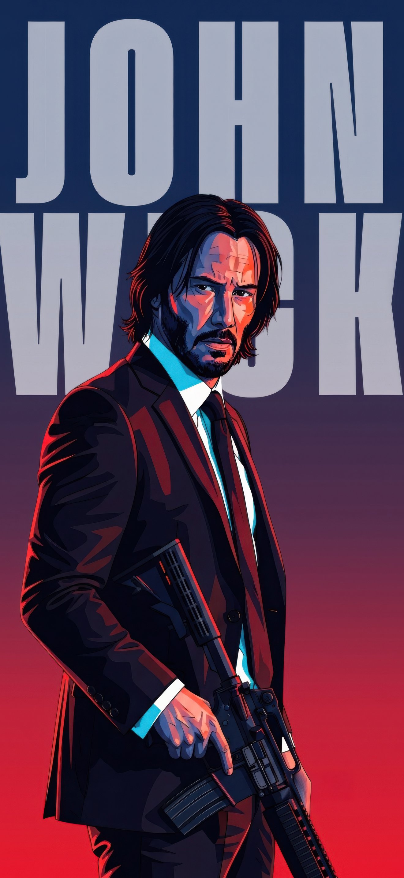 John Wick Holding Rifle - Wallpapers for iPhone 17 Pro Max/16 Pro Max in 1320x2868 resolution