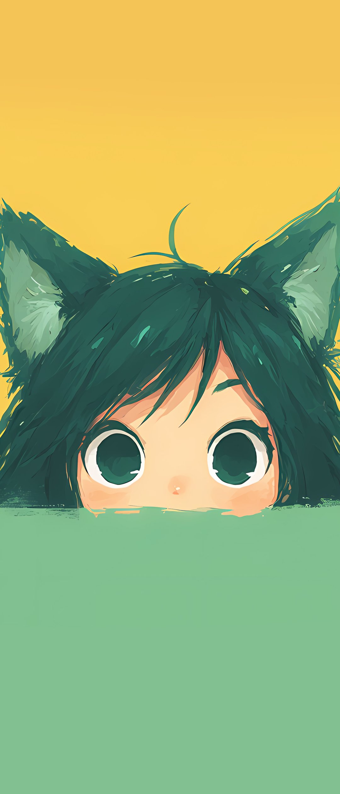 Cute cat girl - Wallpapers for Samsung Galaxy Z Flip7, Sony Xperia 5 II/5 III/5 V/10 IV/10 V, Xiaomi Mix Fold 3 in 1080x2520 resolution
