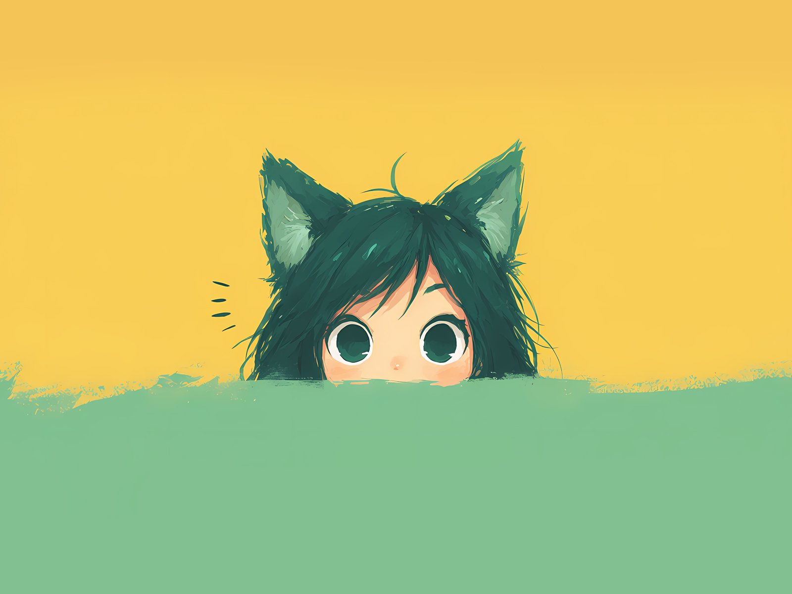 Cute cat girl - UXGA wallpapers in 1600x1200 resolution