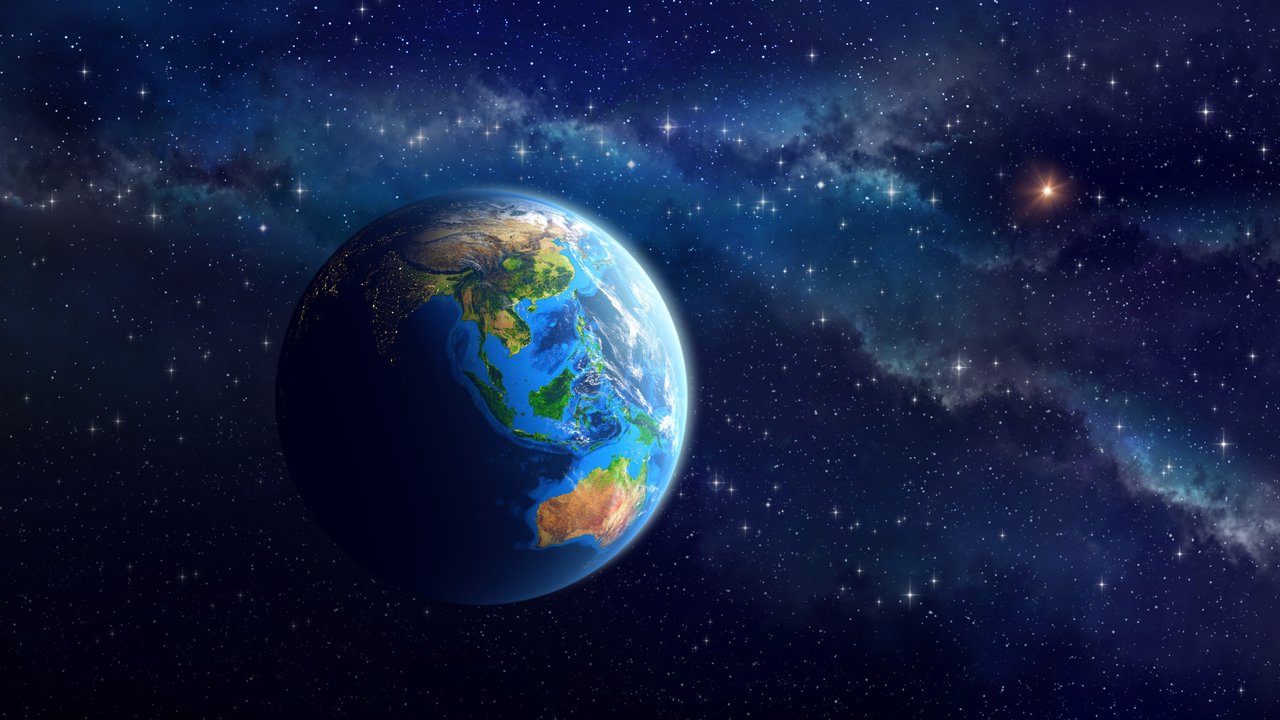 View of Earth from Outer Space - HDV 720p wallpapers in 1280x720 resolution
