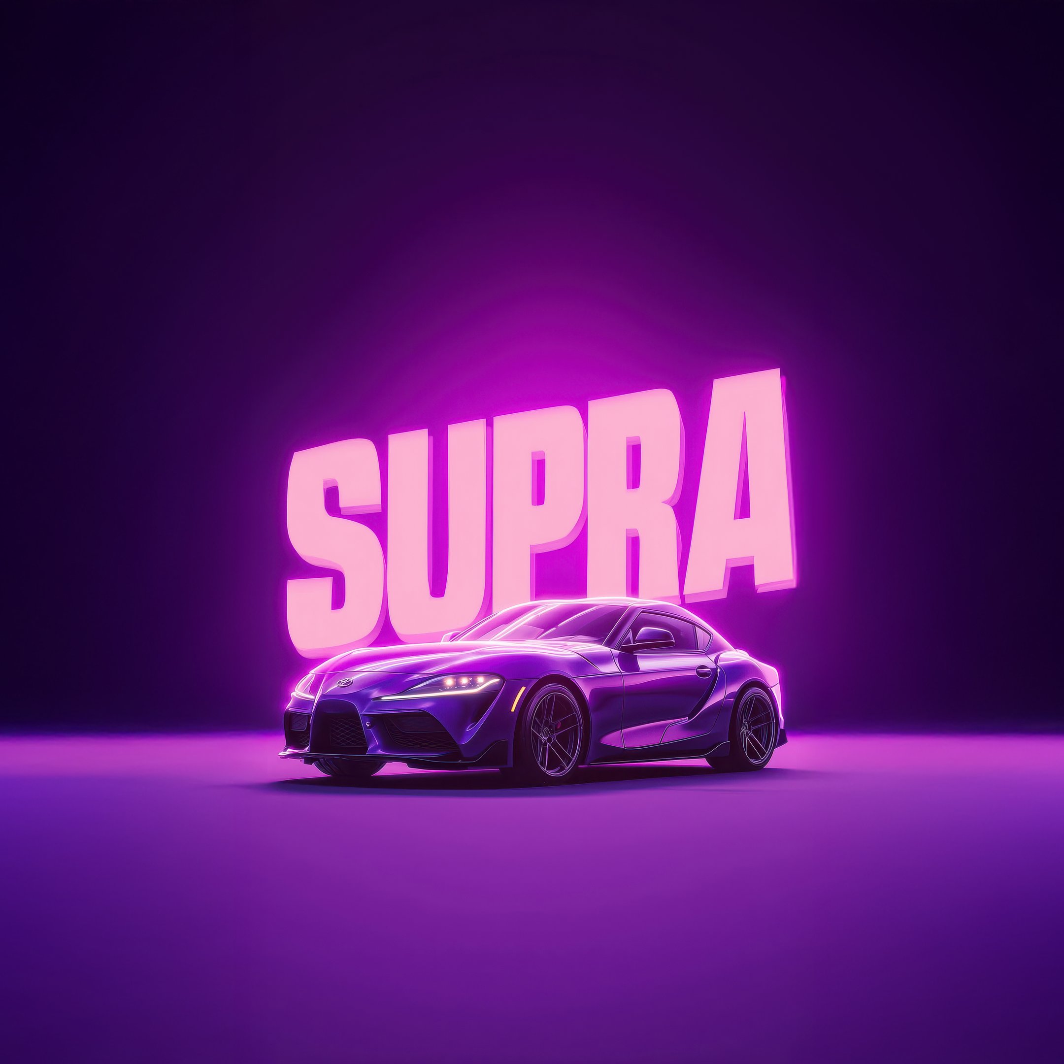 Purple Toyota Supra GR - Wallpapers for iPad 10.2″ in 2160x2160 resolution