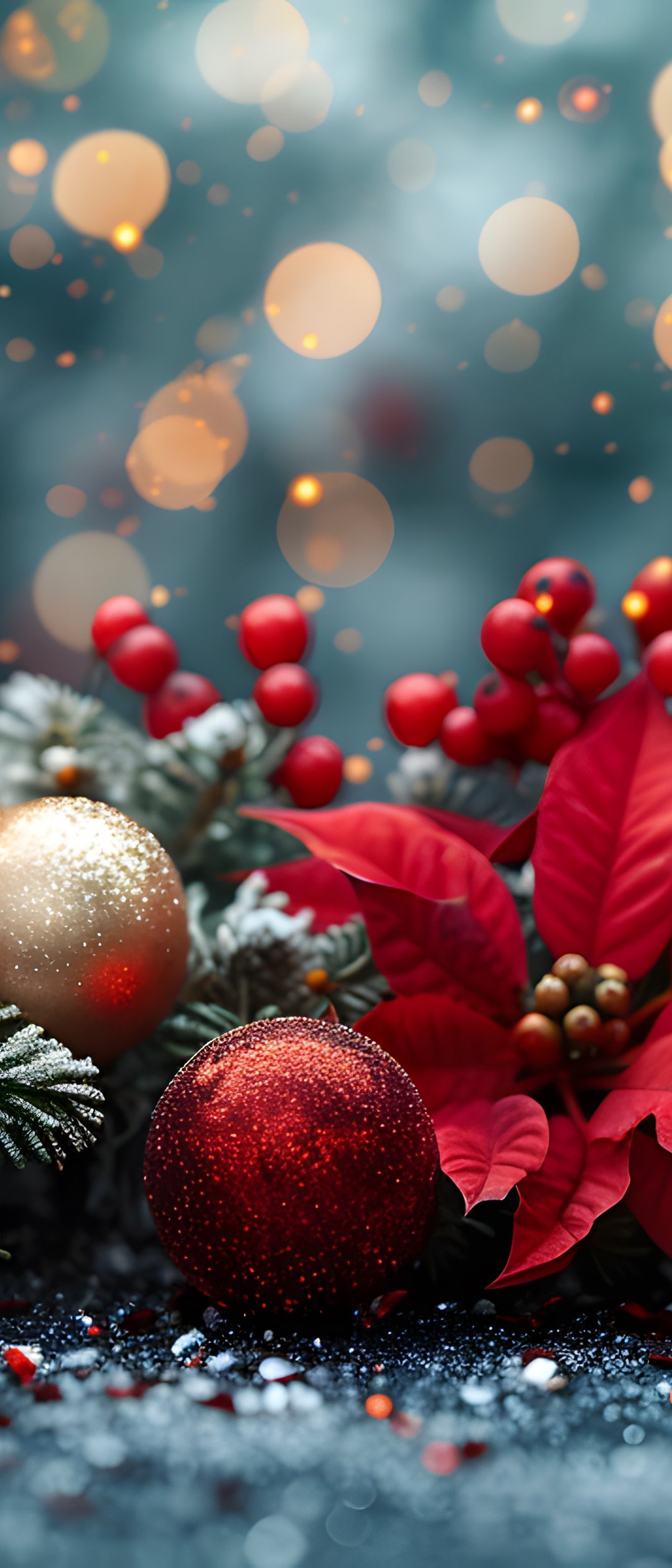 Decorations for Christmas - Wallpapers for Samsung Galaxy Z Flip7, Sony Xperia 5 II/5 III/5 V/10 IV/10 V, Xiaomi Mix Fold 3 in 1080x2520 resolution