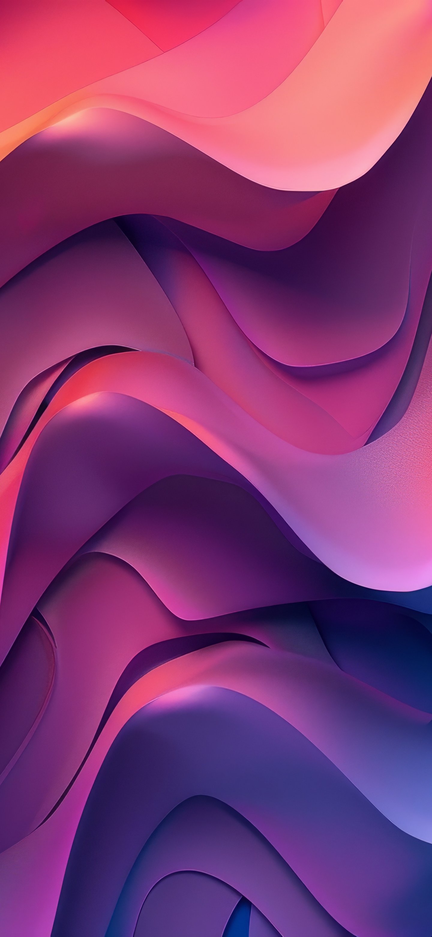 Purple waves - Wallpapers for Samsung Galaxy S24/S24 Ultra/S25 Ultra/S25+/S26 Ultra in 1440x3120 resolution
