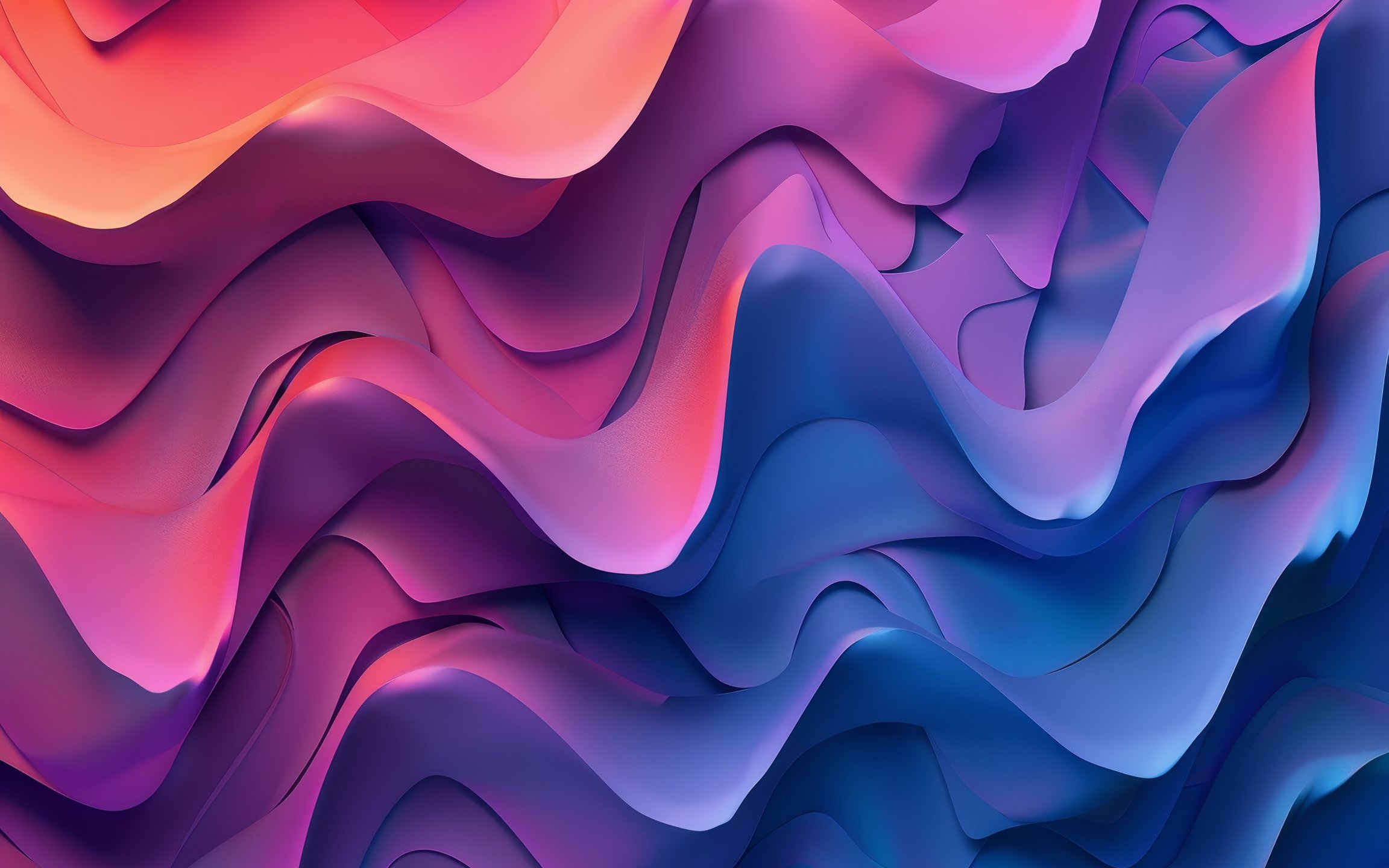 Purple waves - Wallpapers for Apple MacBook 12″ in 2304x1440 resolution