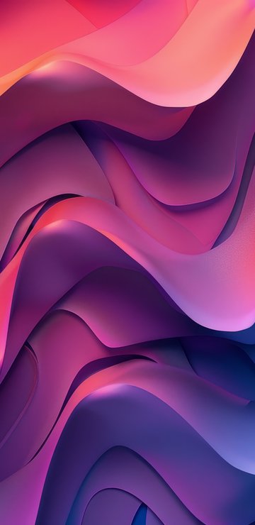 Фиолетовые волны - Обои для Samsung в разрешении 360x740