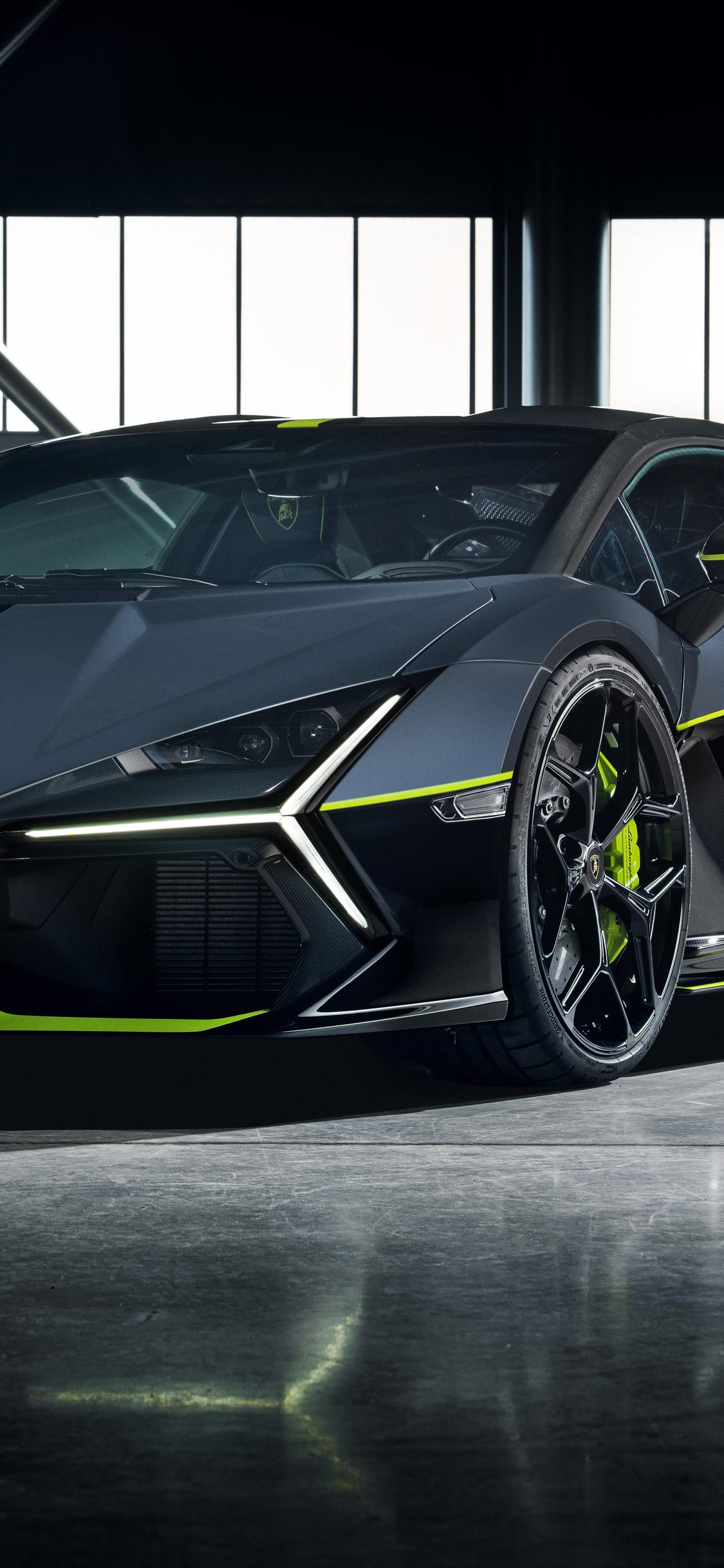 Grey Lamborghini Revuelto - Wallpapers for iPhone X/XS/11 Pro in 1125x2436 resolution