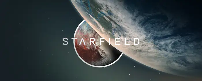 UltraWide 32:9 обои внеземной (3840x1080): Starfield, планета, орбита, постер