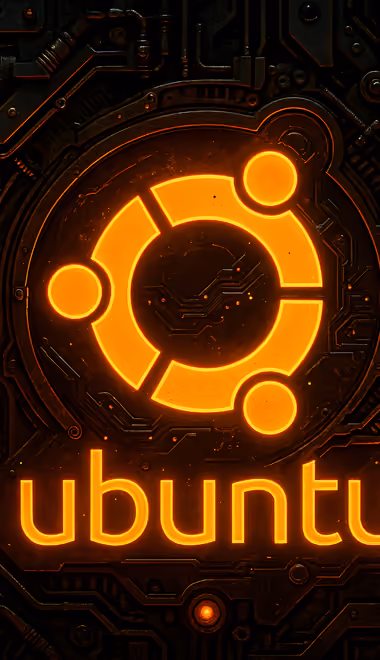 Обои технологии: Ubuntu, логотип, стимпанк, Linux