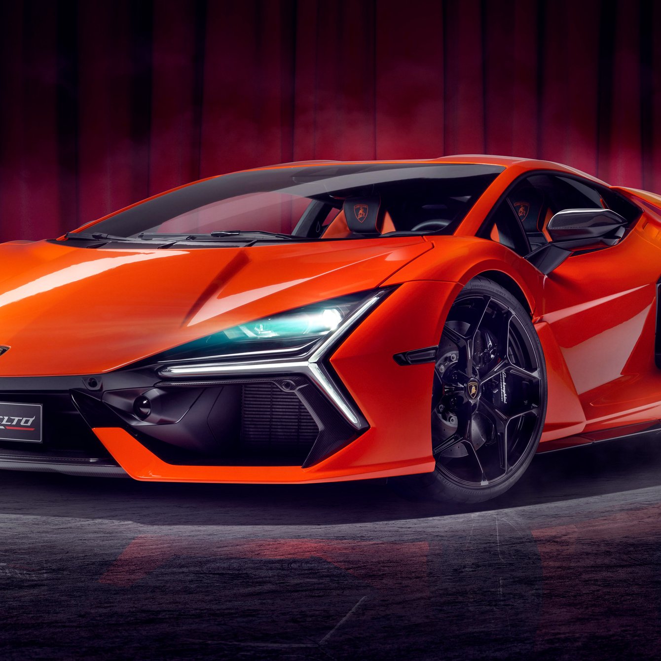 Lamborghini Revuelto front view - Wallpapers for Samsung Galaxy Tab in 1340x1340 resolution