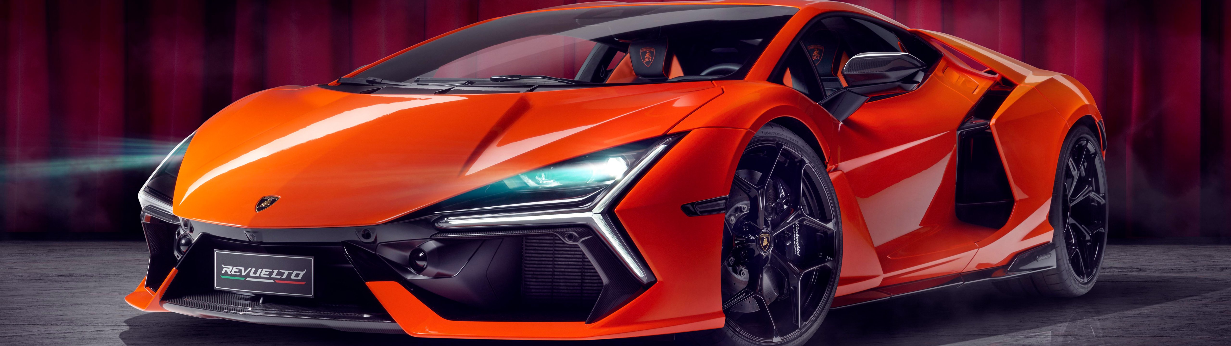Lamborghini Revuelto front view - UltraWide 32:9 wallpapers in 5120x1440 resolution