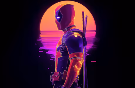 Обои фильмы: Marvel, Дэдпул, супергерой, комикс