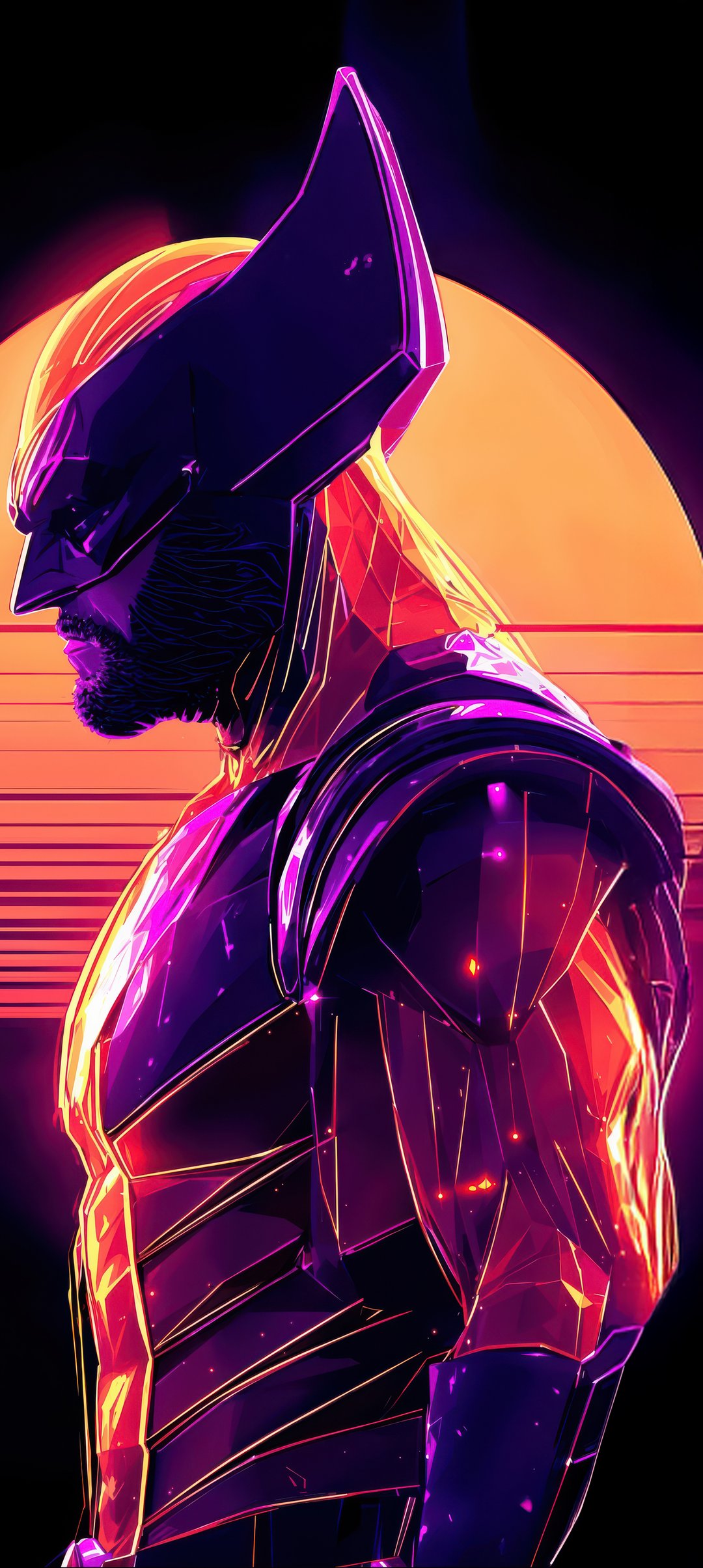 Wolverine in retro style - Wallpapers for Samsung Galaxy A13/A14/A53, Realme 12 Pro 5G, POCO M5 in 1080x2408 resolution