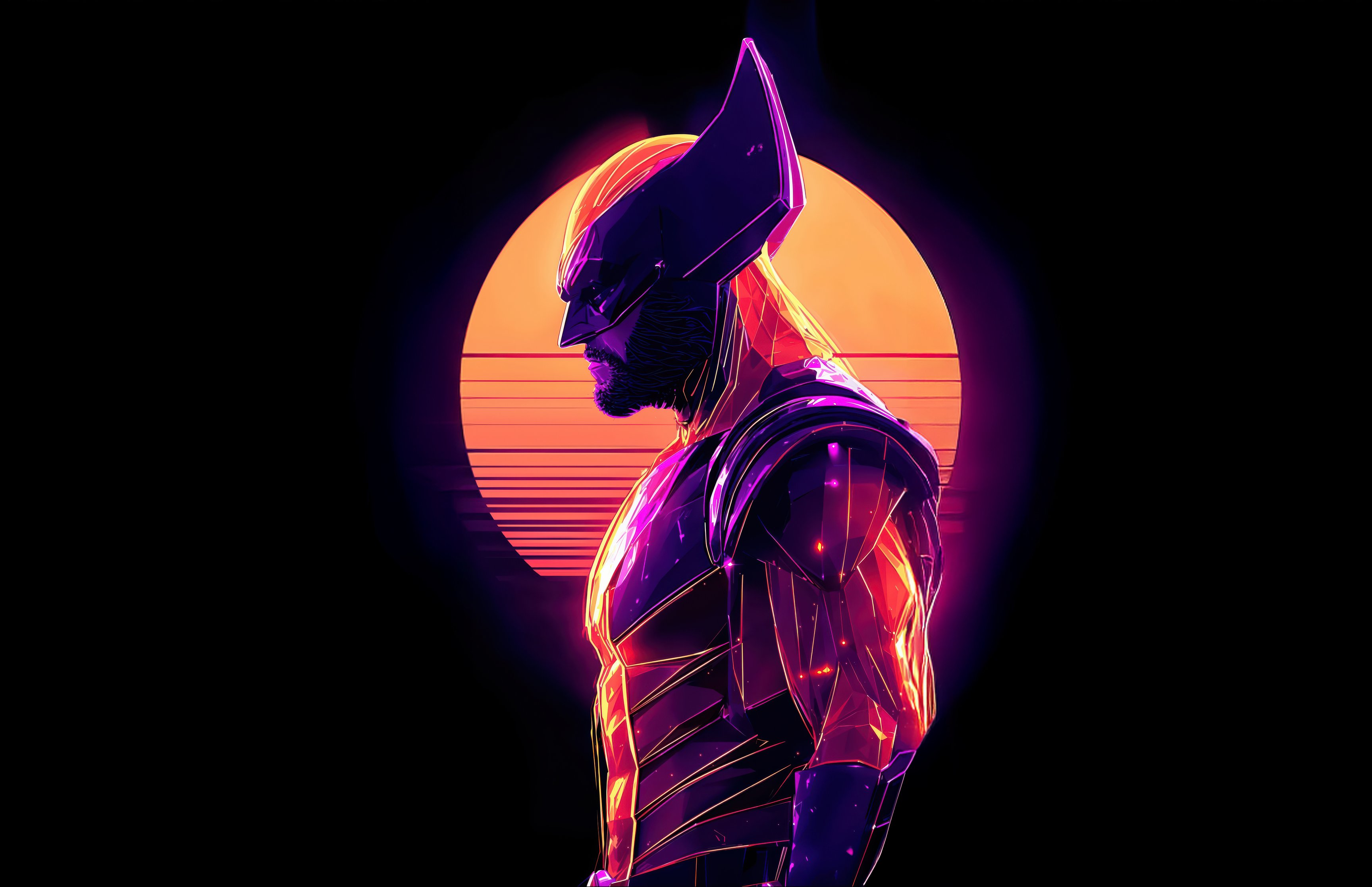 Wolverine in retro style - Wallpapers for Apple MacBook 16.2″ in 3456x2234 resolution