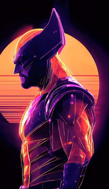 Обои Росомаха для Honor/Huawei (1080x2376): Marvel, Росомаха, супергерой, ретро