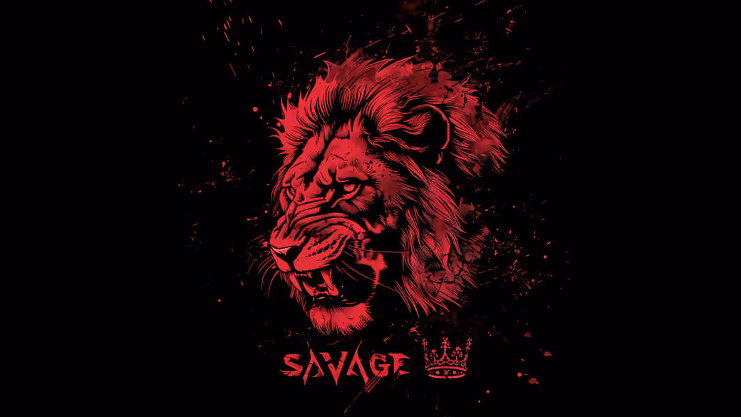 Рычащий лев Savage - Обои для Apple MacBook Air 13 M2″ в разрешении 2560x1664