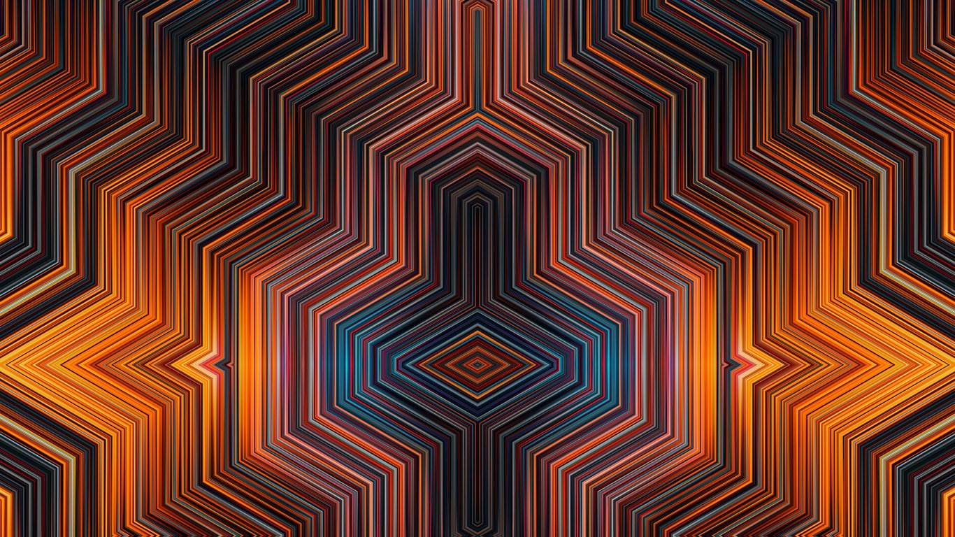 Geometric polyhedral pattern - Laptop Wallpapers in 1366x768 resolution