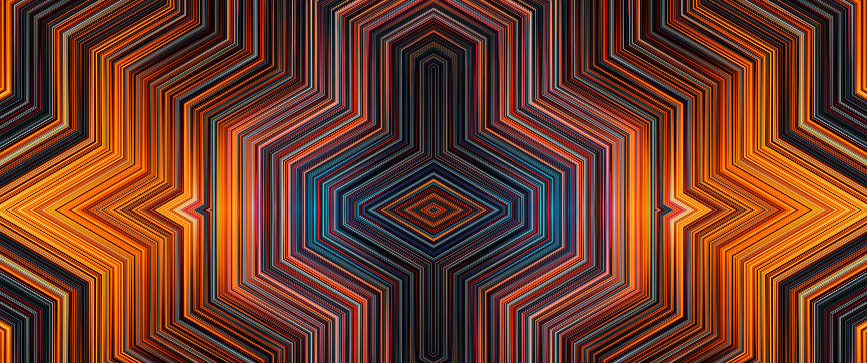 Geometric polyhedral pattern - UltraWide 21:9 wallpapers in 3440x1440 resolution