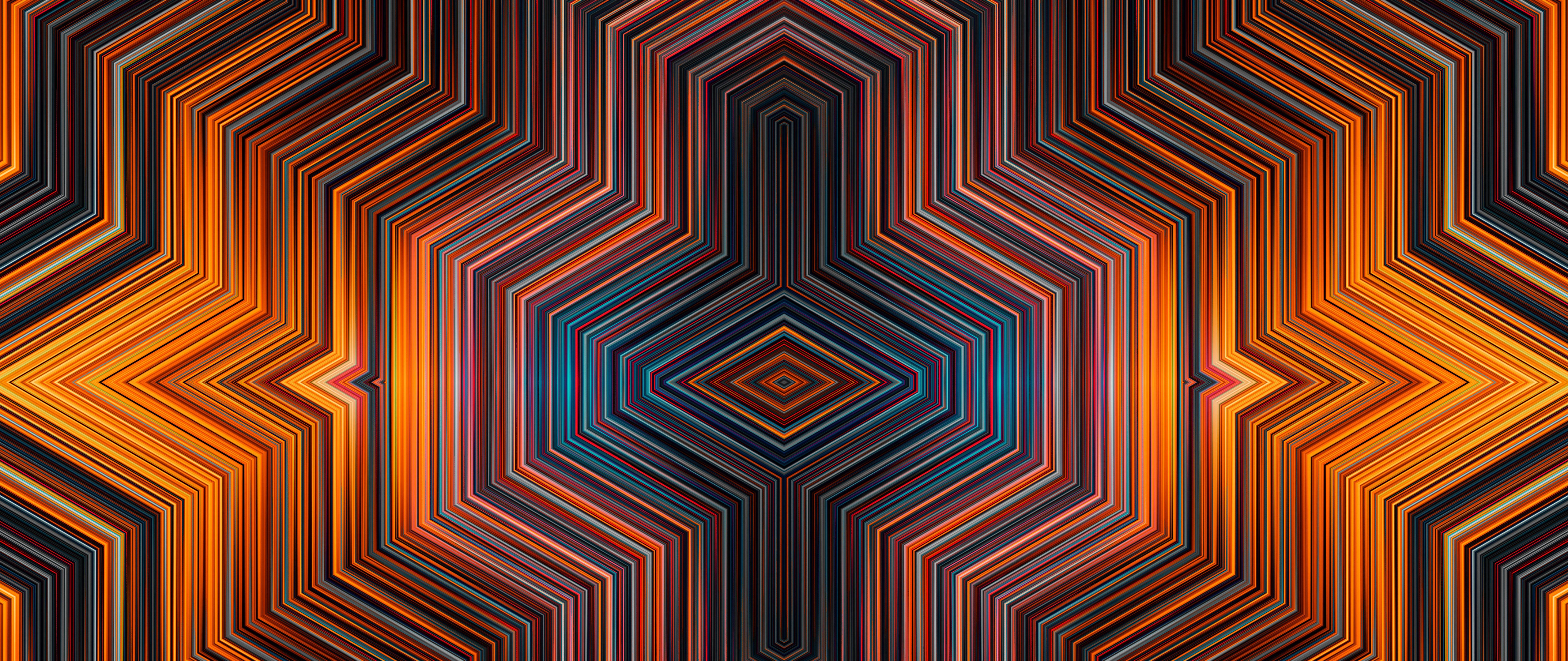 Geometric polyhedral pattern - 5K2K UltraWide 21:9 wallpapers in 5120x2160 resolution