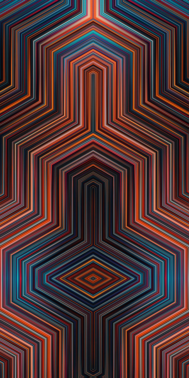 Geometric polyhedral pattern - Wallpapers for Samsung Galaxy A03s, Xiaomi Redmi 7A, POCO C3 in 720x1440 resolution
