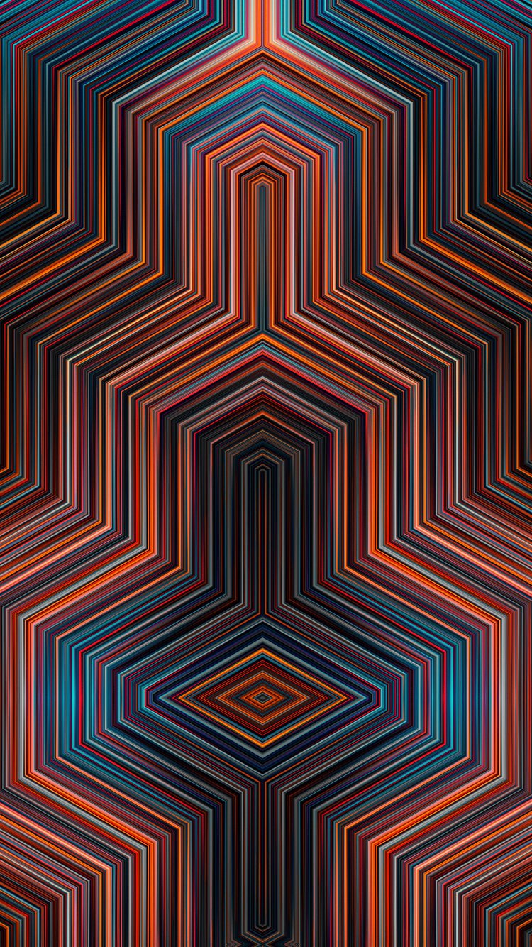 Geometric polyhedral pattern - Wallpapers for iPhone 6/6S/7/8/SE2/SE3 in 750x1334 resolution