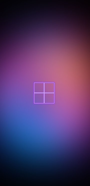 Логотип Windows с градиентом - Обои для Samsung в разрешении 360x740