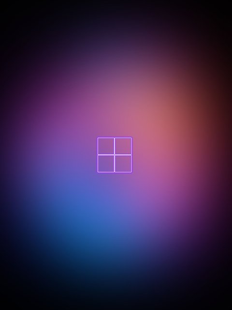 Windows logo with a gradient - Wallpapers for HTC/BlackBerry in 480x640 resolution