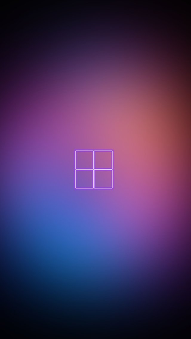 Windows logo with a gradient - Wallpapers for iPhone 5/5S/5C/SE in 640x1136 resolution