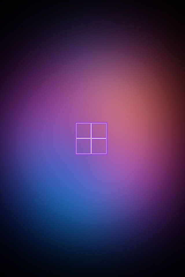 Логотип Windows с градиентом - Обои для iPhone 4/4S в разрешении 640x960