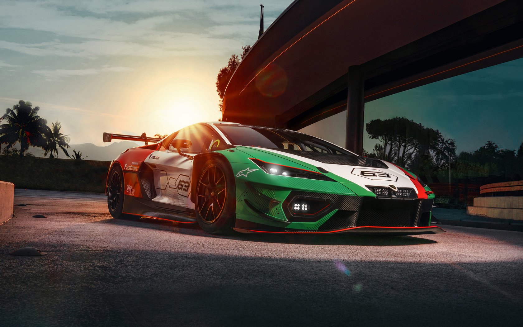 Lamborghini Temerario GT3 front view - WSXGA+ wallpapers in 1680x1050 resolution