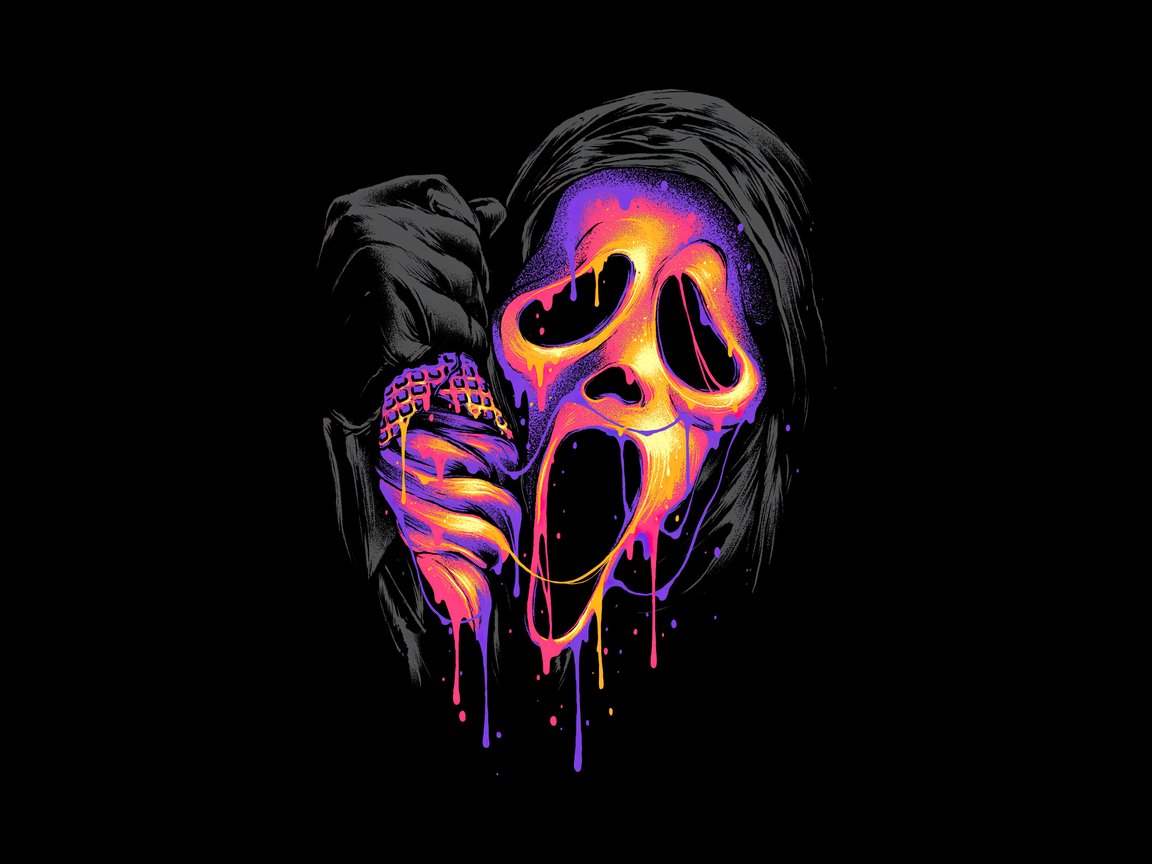 Ghost Face Scream - XGA+ wallpapers in 1152x864 resolution