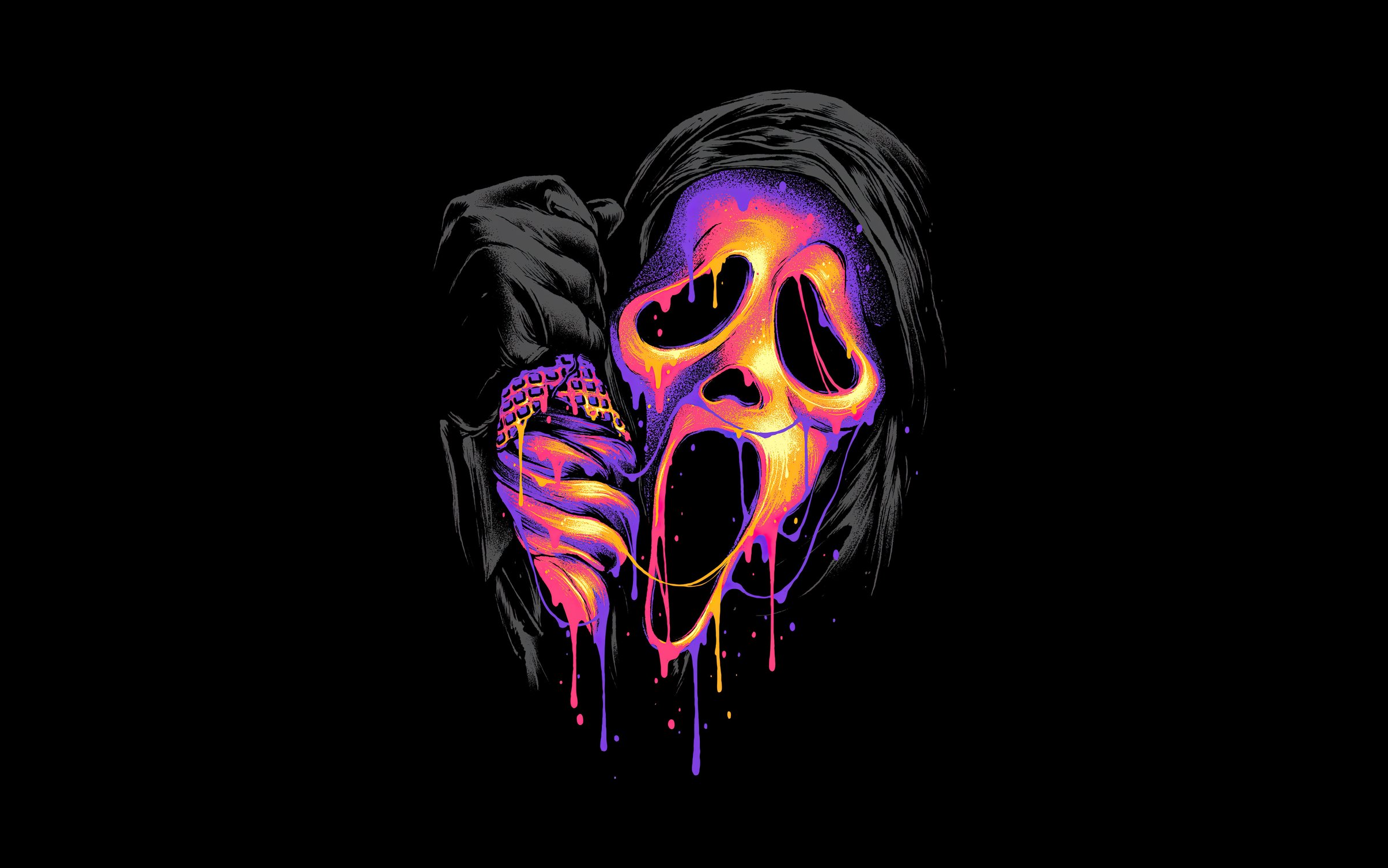 Ghost Face Scream - Wallpapers for MacBook Neo in 2408x1506 resolution